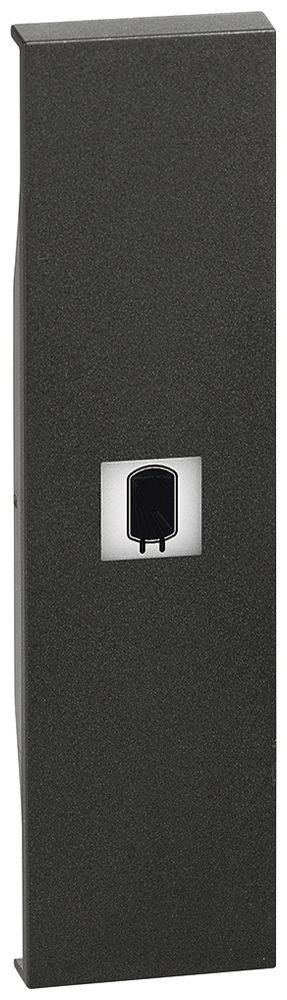 Cache de touche Living Now 1 module avec symbole chauffe-eau noir