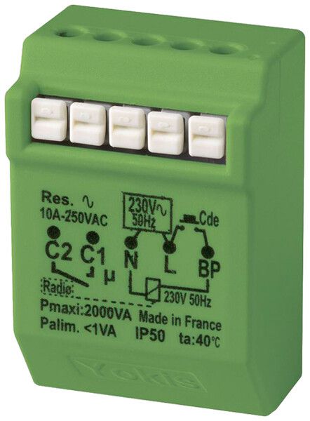 Relè a tempo RF INC Yokis 2000W prestazione eleva.