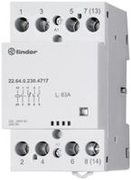 Contattore AMD Finder 22.64, 3Ch+1R 63A/12VUC AgSnO2, indicatore, 3UM