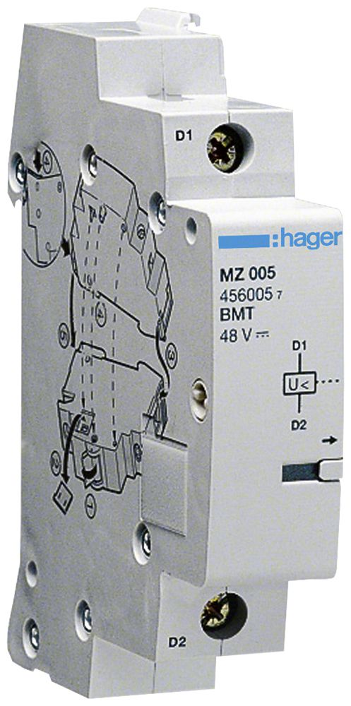 Unterspannungsauslöser Hager 48V DC Schraubanschluss