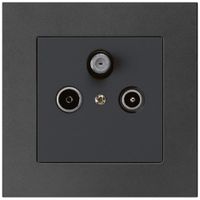 Prise ENC kallysto.pro R/TV/SAT noir