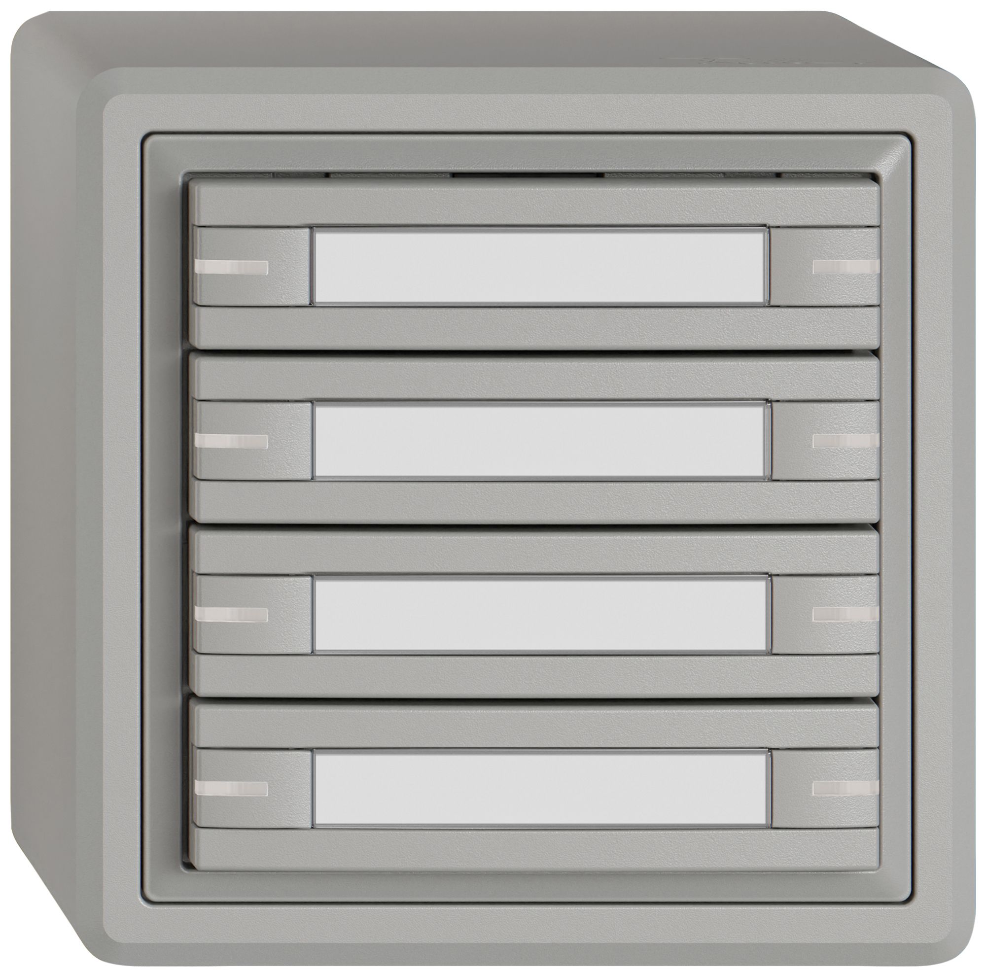 Pulsante KNX RGB AP EDIZIO.liv SNAPFIX® sensore temp.RGB-LED targ.8× com.1T grc