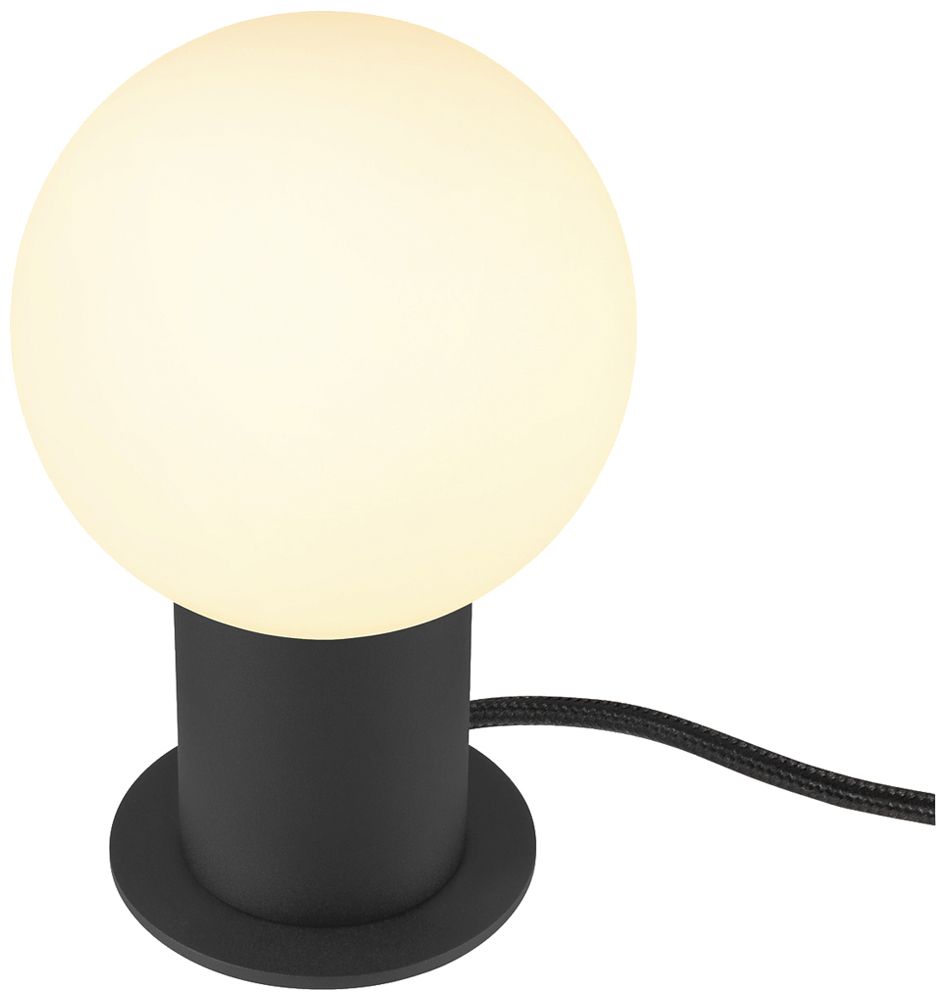 Lampada da tavolo SLV VARYT E14 1×6W interruttore Ø90×90mm nero