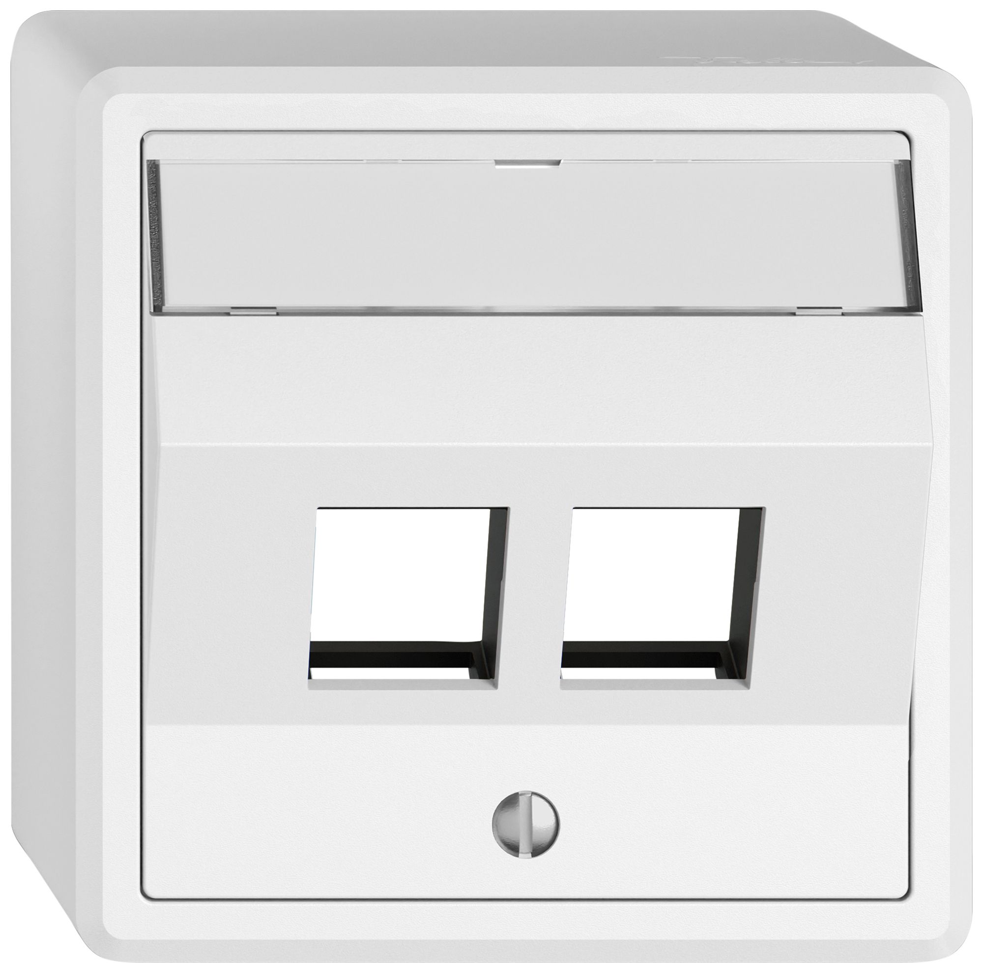 AP-Montageset EDIZIO.liv Keystone SNAPFIX® schräg 2× ws