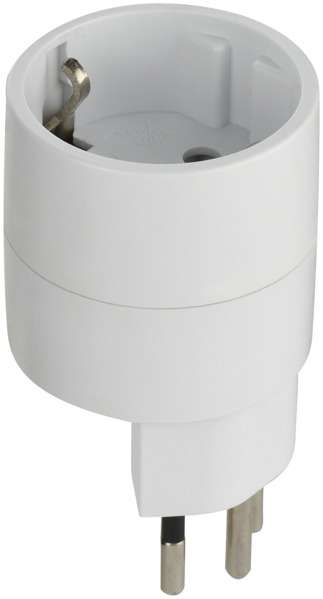 Reiseadapter NO BLOCK Eingang: SCHUKO, Ausgang: T12, Sicherung 10A, ws