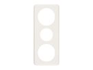 Plaque de recouvrement 3×1 58-43-58mm blanc