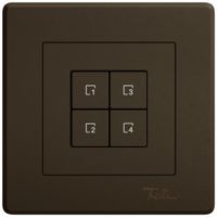 Kit de montage ENC EDIZIO.liv Wiser SNAPFIX® p.poussoir scène 4 scènes 4T br