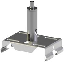 Halter DOTLUX 36×57×15mm, für Deckenmontage Seil, mit Seil 2m, für LINEAselect