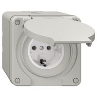 Presa NAP NEVO, SCHUKO, grigio chiaro