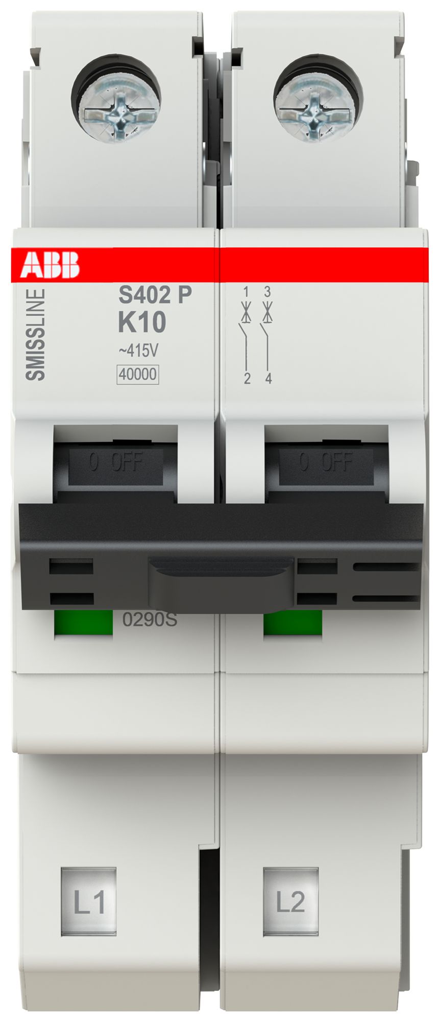 Disgiuntore SMISSLINE TP, 2L, K, 10A, 40kA