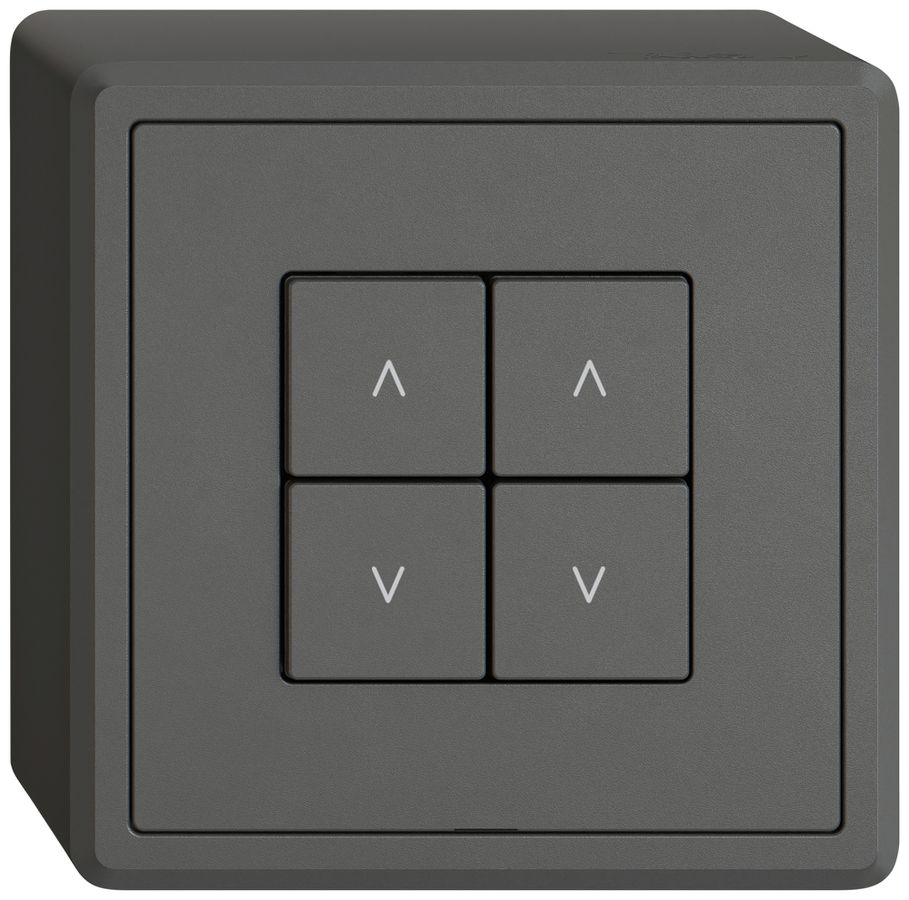 Interrupteur stores AP EDIZIO.liv Wiser SNAPFIX® 2 canaux 4 touches grf