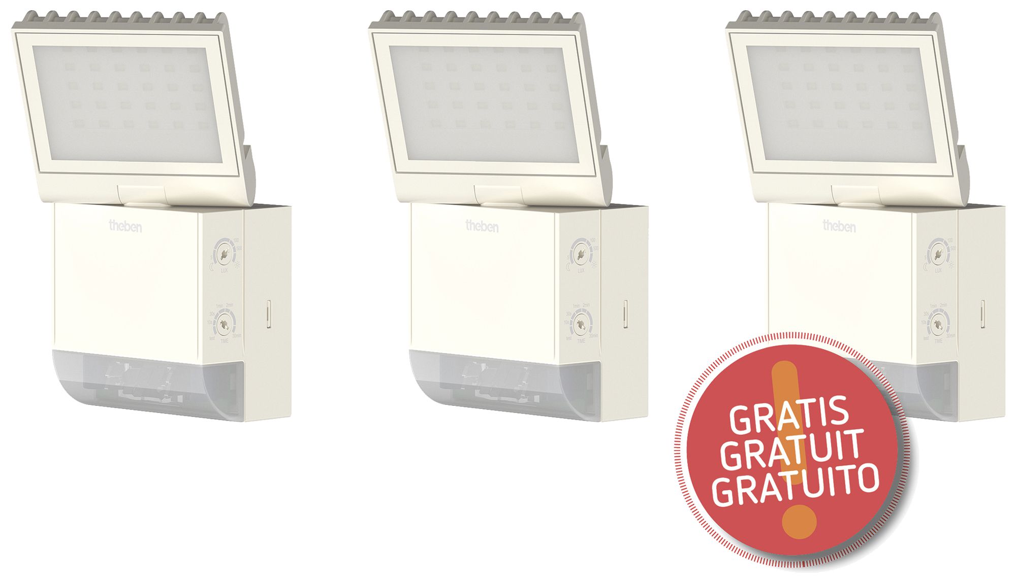 Kit promotionnel Theben 2×theLeda S8-100 WH + 1×gratuit