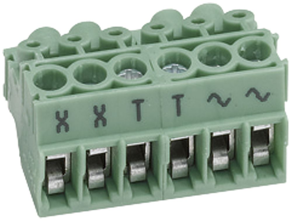 Anschlussstecker Hager 2-Draht elcom.one/home/modesta, grün