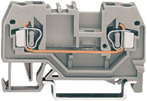 Borne de passage WAGO 2.5mm² 2L gris