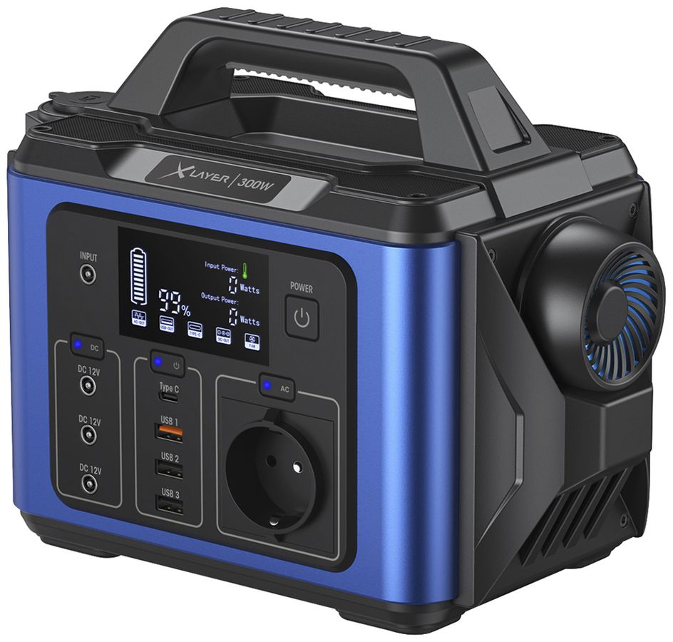 Powerstation XLayer Mobile 80000mAh 230VAC/12VDC/USB 285×205×155mm 4100g