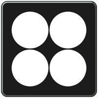 Intestazione INC origin 2×2 152×152mm nero