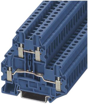 Morsetto a 2 piani 0.14…6mm² blu AWG26…10