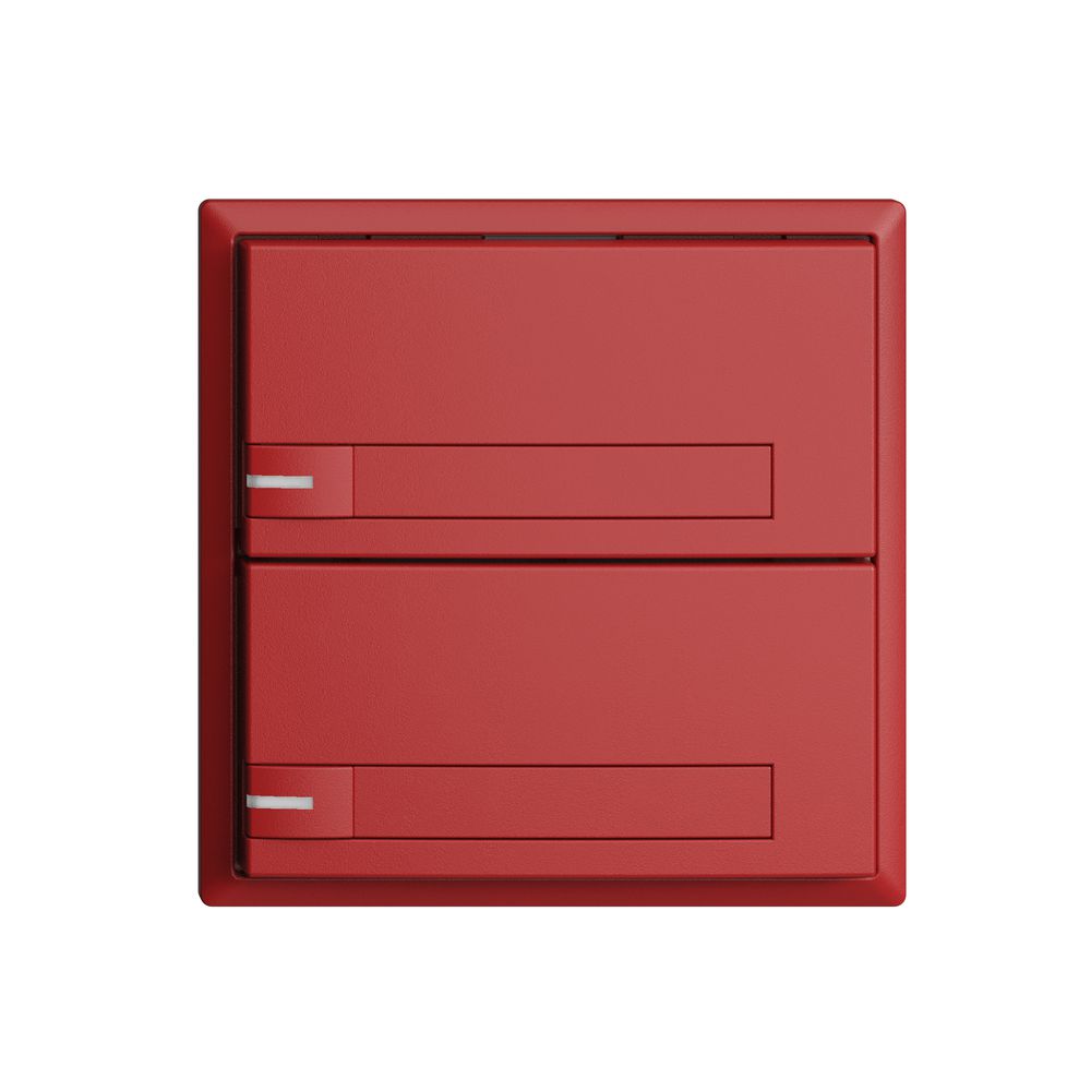 Poussoir KNX RGB EDUE, 250mW, a.LED RGB, a.papier, 2×poussoir, 1×touche, ber