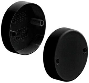 Deckenrosette HSB Weibel Basic Ø82×21mm Kunststoff schwarz