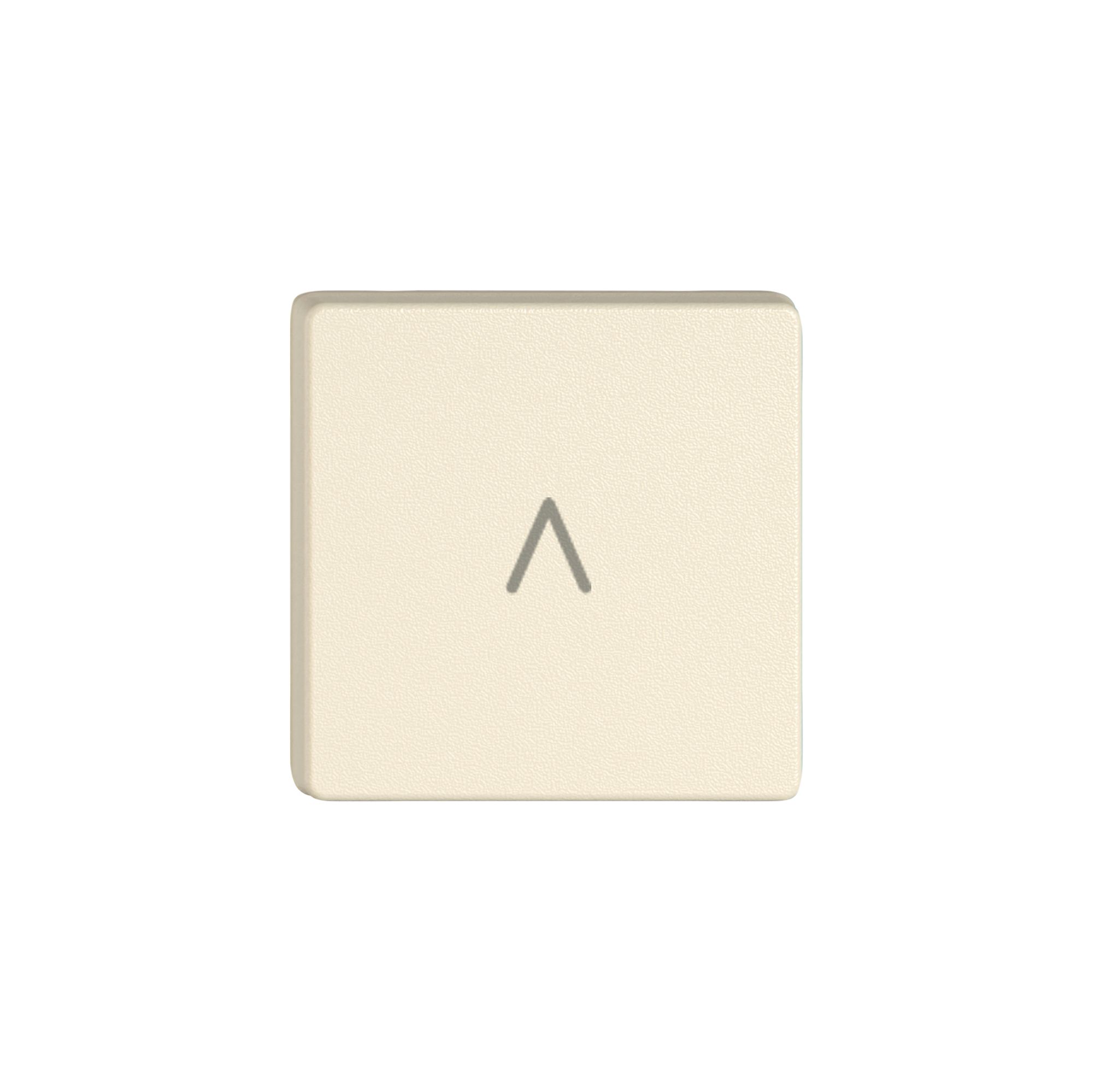 Poussoir 1/4 EDIZIO.liv Wiser avec SNAPFIX® avec symbole flèche cr