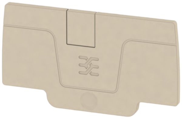Abschlussplatte Weidmüller A-Reihe AEP 2C 4 58×2.1mm, beige