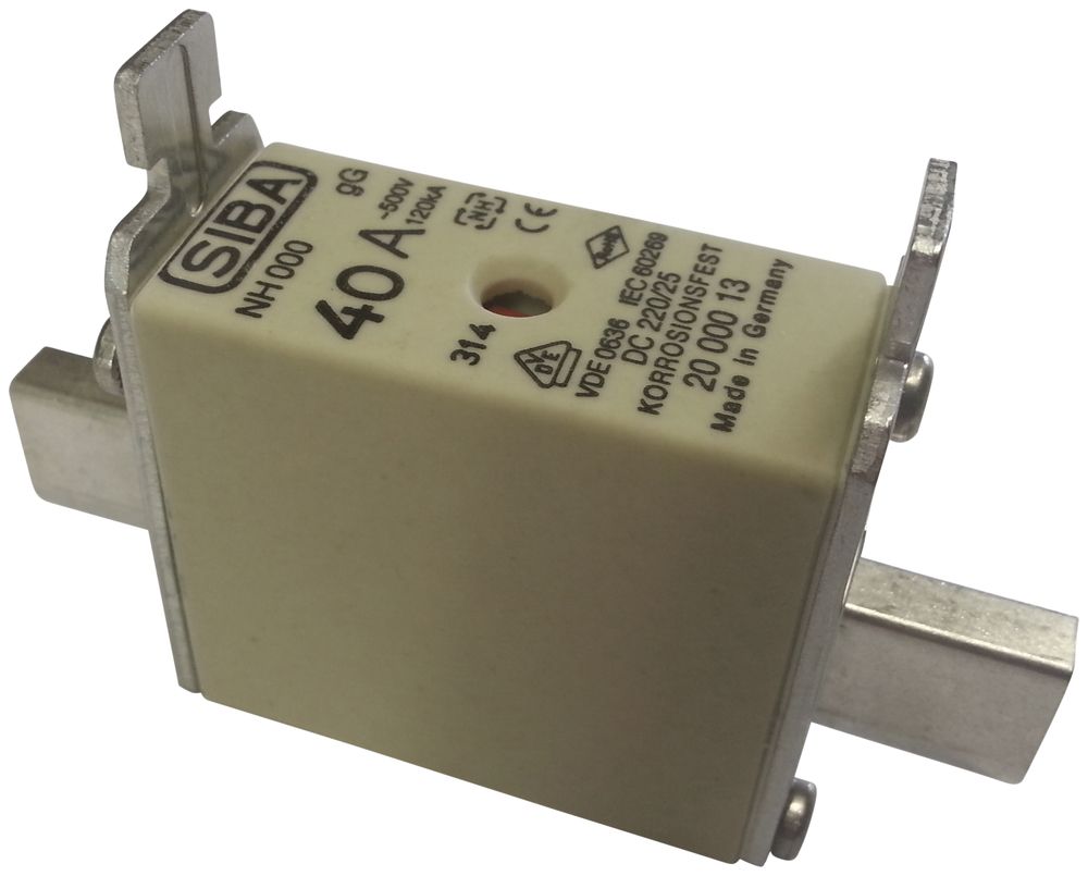 Fusibile NH000 2A ritardato-rapido