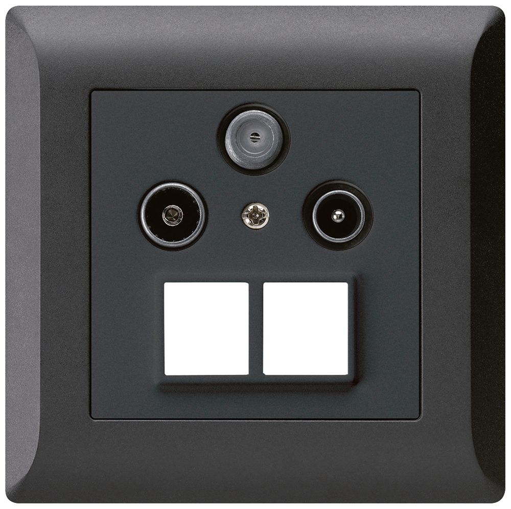 UP-Antennendose R/TV/SAT HMS kallysto.line schwarz