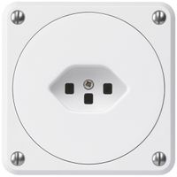 UP-Steckdose robusto Typ 23 weiss ohne Klappdeckel für Kombination
