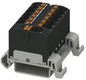 Verteilerblock PX PTFIX 10/12X4-NS35A BK