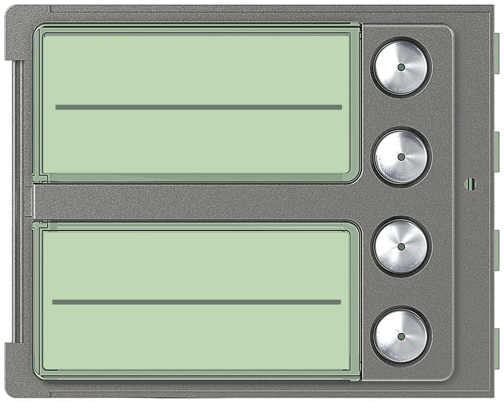 Façade avec 4 boutons pour module d'appel avec 4 boutons Sfera Robur