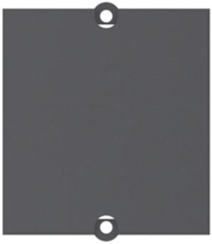 Plaque d'obturation pour Desk 2 prise multiple, noir