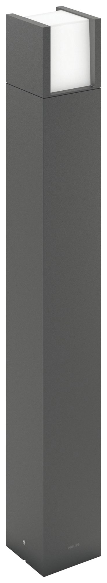 LED-Wegeleuchte Philips Arbour 3.8W 800lm 827 IP44 100×100×770mm anthrazit