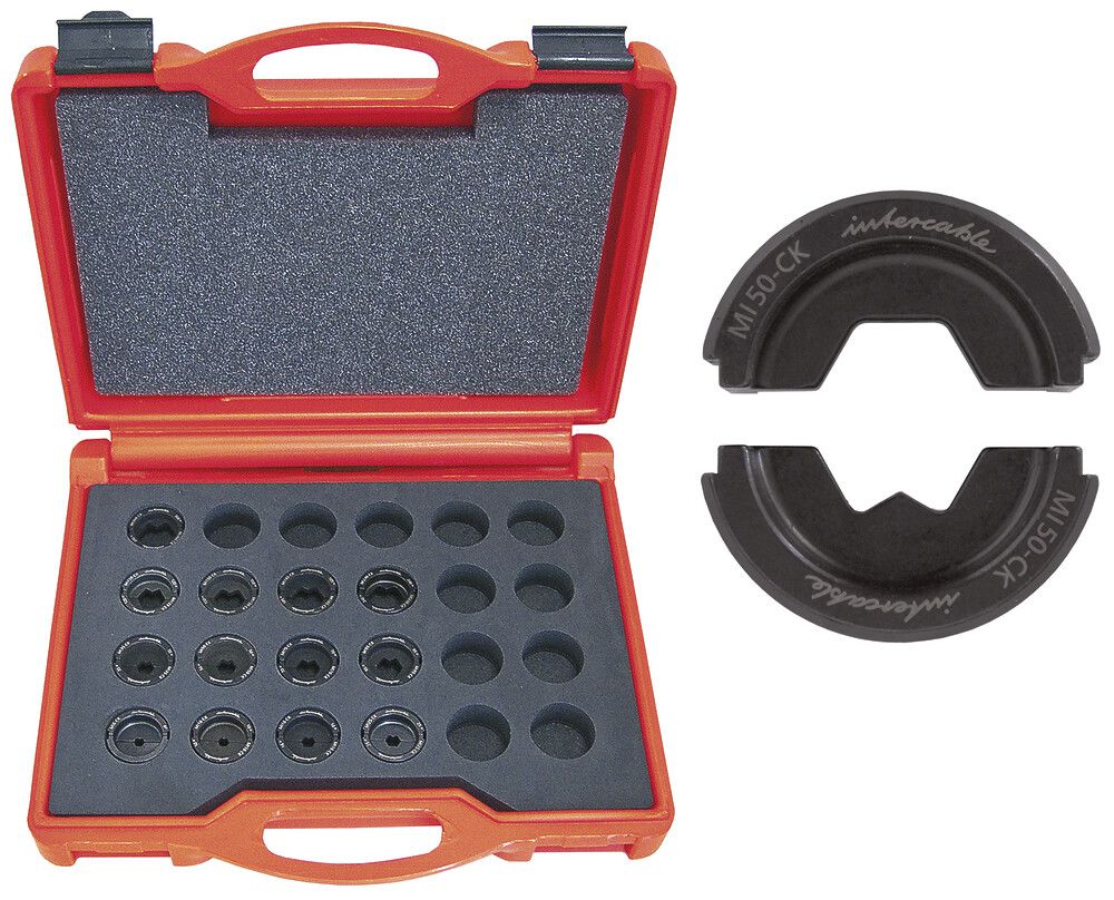 Set di matrici di serraggio Intercable MISET-CK, forma a W, 6…300mm²