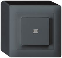 Contact à poussoir lumineux AP kallysto AR/1L anthracite