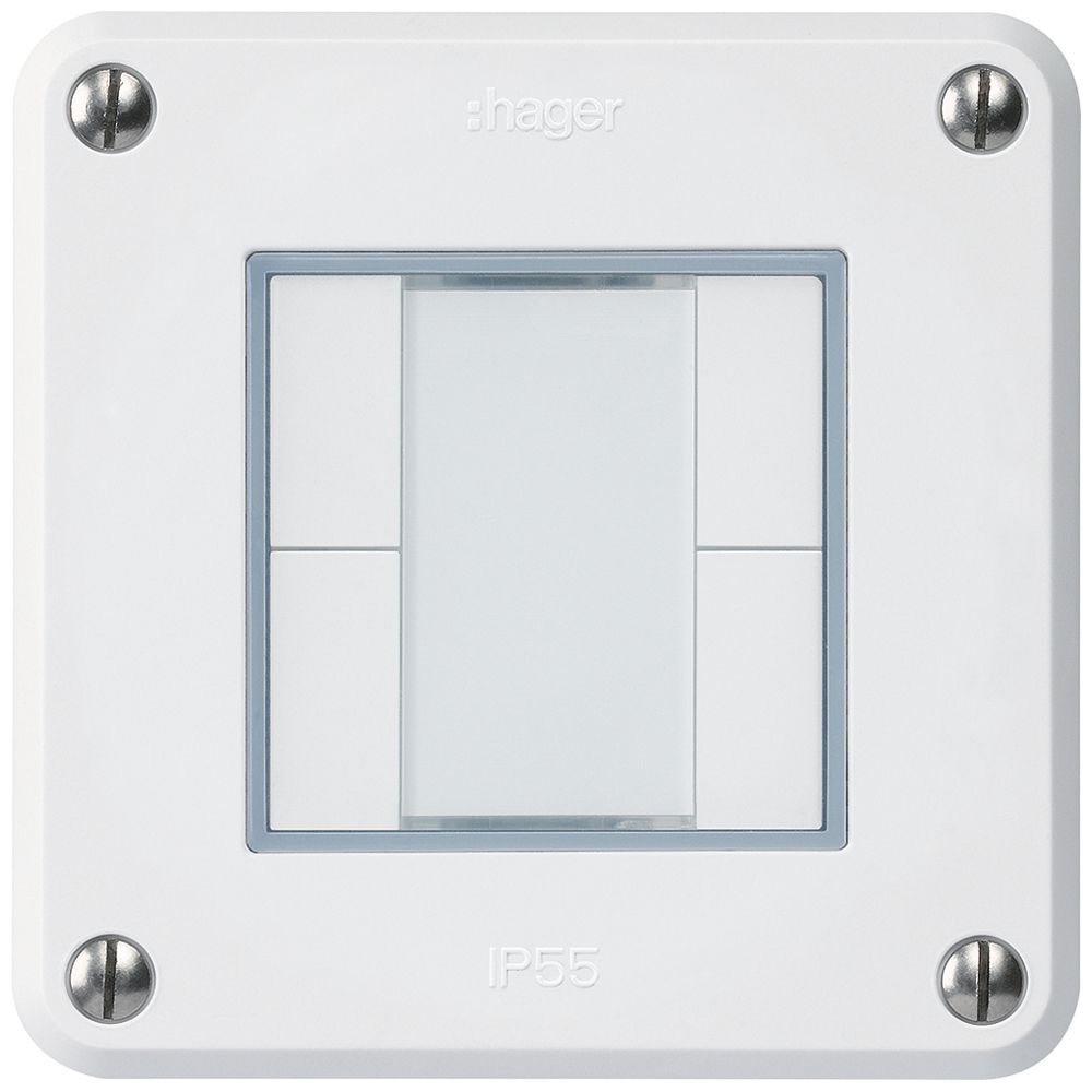 UP-Taster robusto A KNX 4× s/e-link weiss