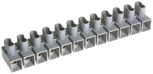 Klemmenleiste Woertz EExe 12P 1…2.5mm² 24A grau