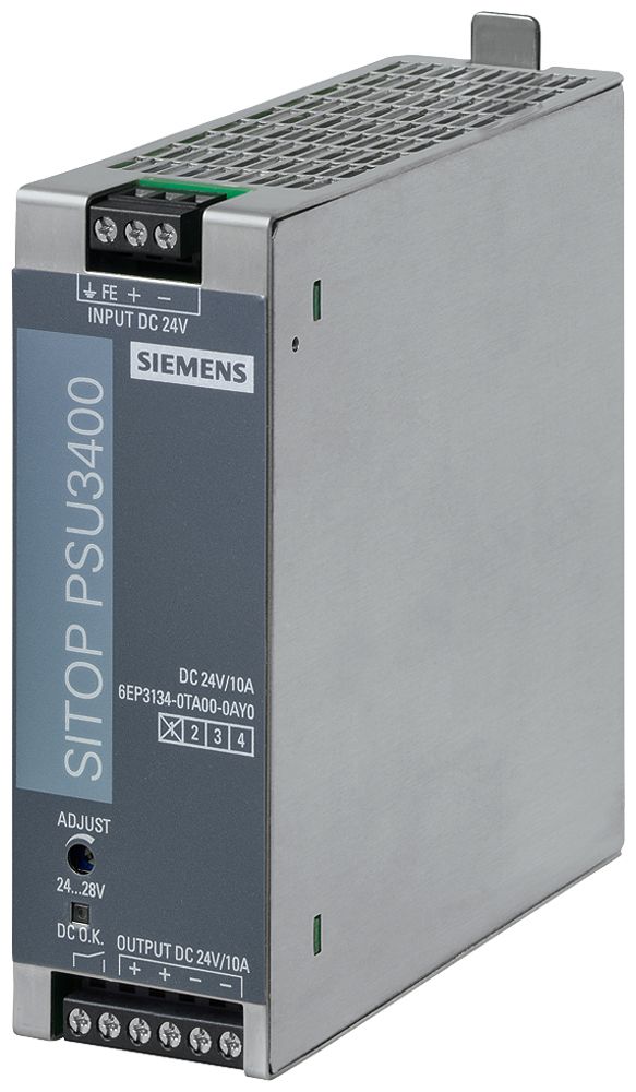 Alimentation Siemens SITOP, IN: 24VDC, OUT: 24VDC/10A