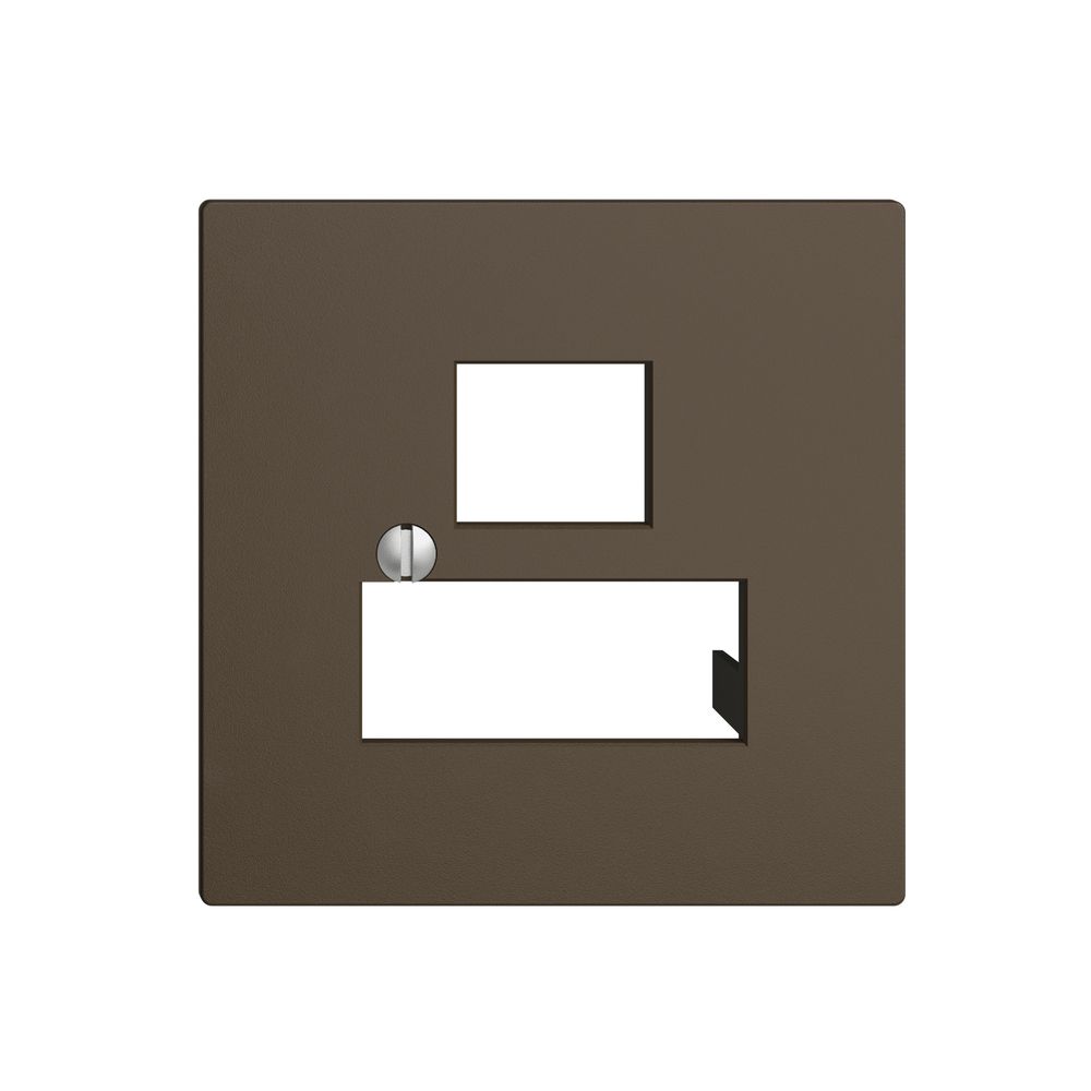 Placca frontale 3×RJ45 coffee EDIZIOdue R&M swissline