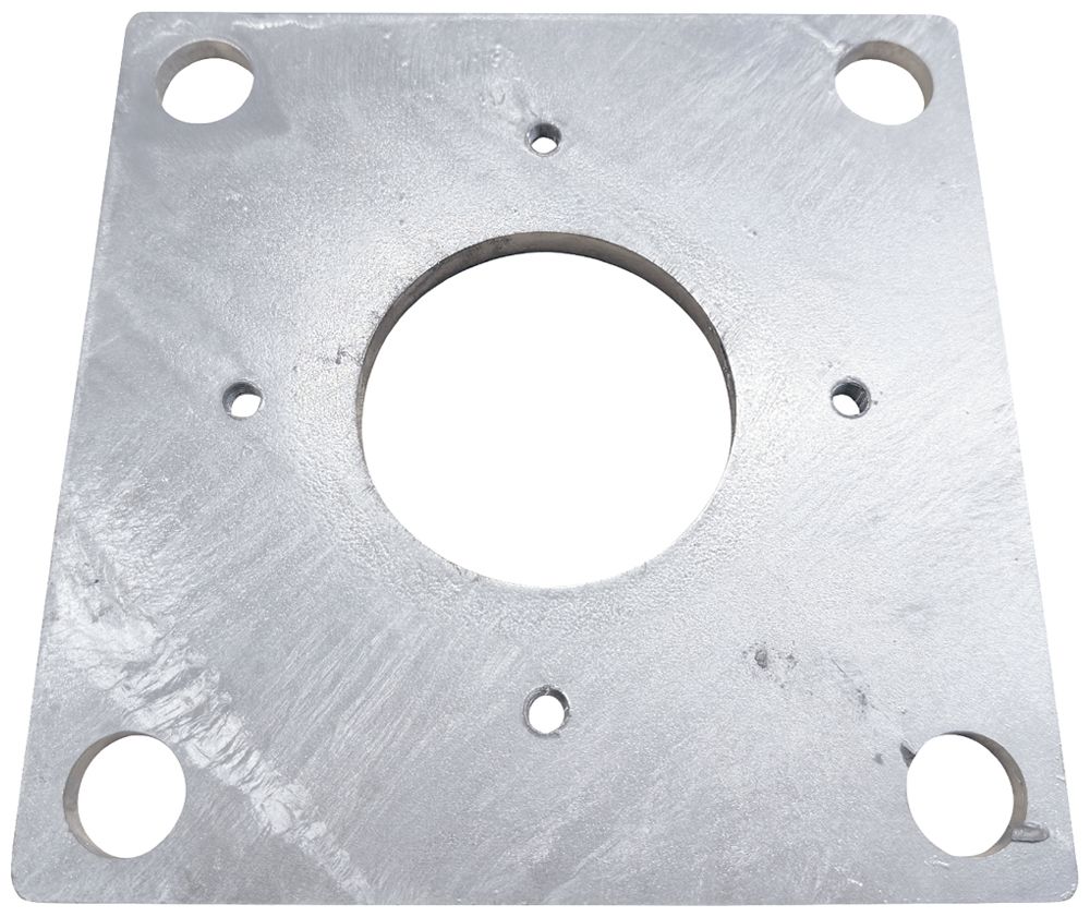 Plaque de montage SG Ørsta 200×200×8mm acier zinc