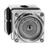 AP-Schwenktaster feucht 0<->1 Al natur mit Sicherheitsschloss