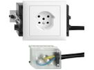 Prise INC EDIZIOdue T15 blanc 46…69mm pour câble plat powerbus