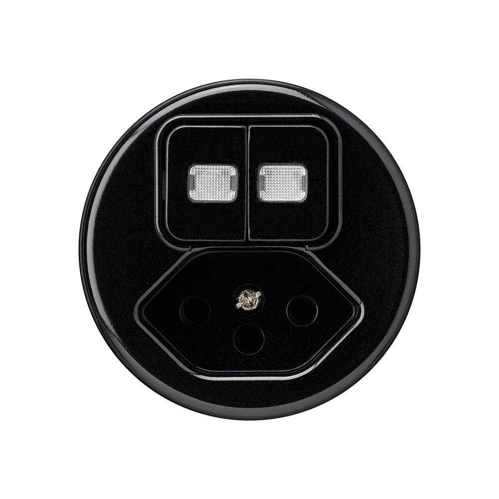 Einsatz zu Leuchtkombination basico 2×A-R/1L+Typ 13 schwarz 2 Linsen