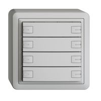 AP-KNX-Taster RGB EDUE, 250mW, m.RGB-LED, 8×Taste, 1×Tastenb., hgu