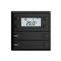 Pulsante RTH INC KNX 2×EDIZIOdue F nero, con LED RGB