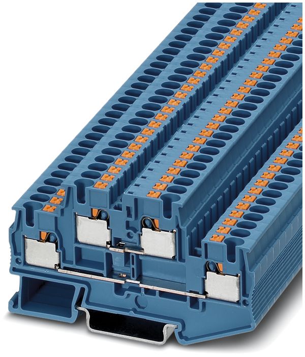 Morsetto 0.2…6mm² connessione a molla blu