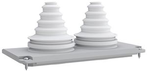 Placca d'entrata cavi SE Prisma XS 2×58mm