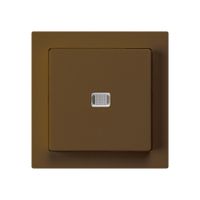 Contact à poussoir lumineux ENC kallysto ARK 2L brun