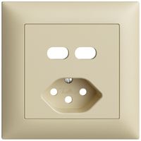 UP-Montageset Feller EDIZIOdue für Steckdose USB 2×Typ C + Typ 13 vanille