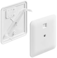 Steckdeckel HSB 115×115mm Grösse 1 halogenfrei weiss