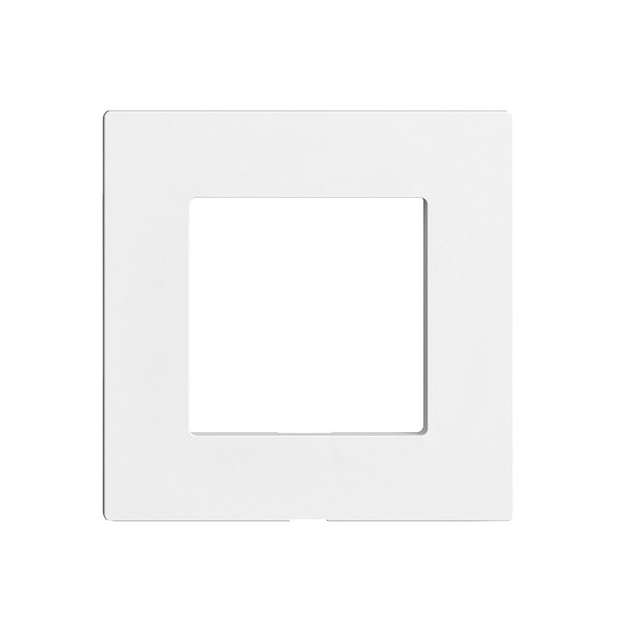 Plaque frontale Edue Wiser p.kit d.recouvrement, s.gravure, IP20, 60×60mm, blanc